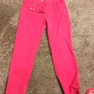 NY&C skinny dress pants-8R Pink
